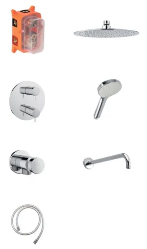 sprchový podomietkový termostat. set SILHOUET HS1 CHROME