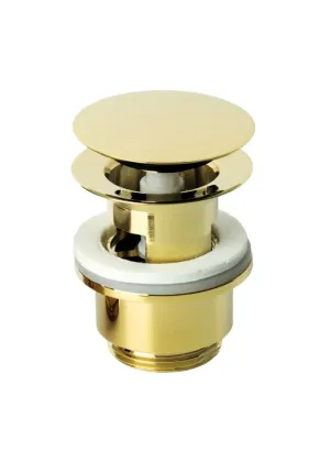 Výpusť umývadlová KLIK-KLAK CLICK WASTE COMPLETE POLISHED BRASS