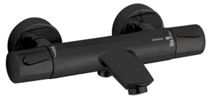 batéria vaňová/sprchový termostat SILHOUET ROSSETTES, MATT BLACK