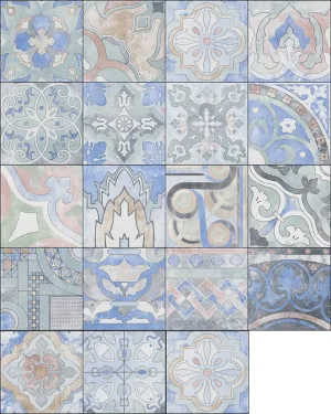 PATCHWORK CR.EMPOLI AQUAMARINE 22,3x22,3