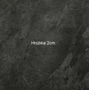 Dlažba 2cm exteriérová Rhin Grafito 60x60 R11