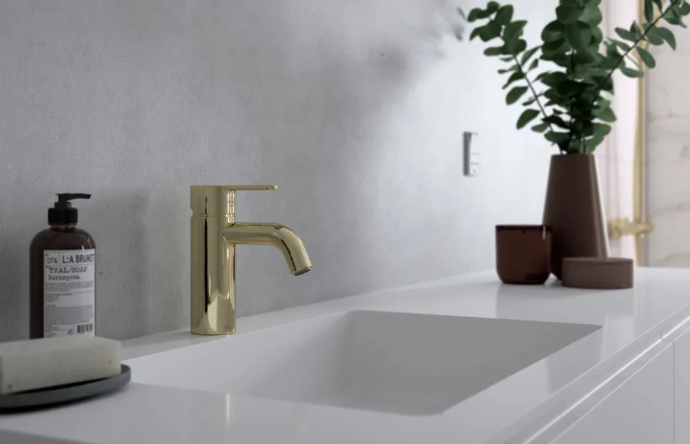 Polished Brass - dánske batérie vysokej kvality