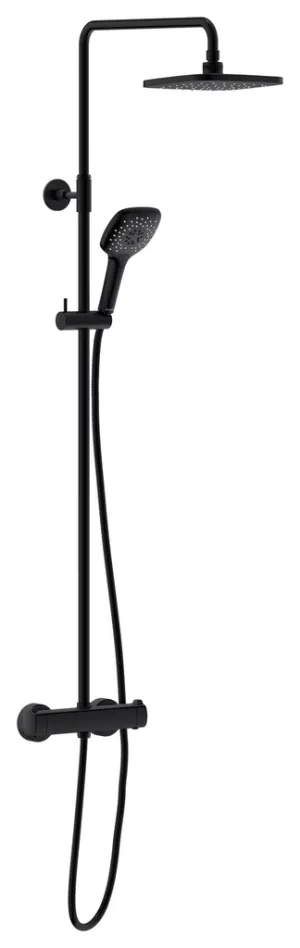 sprchový nadomiet. termostat, set PINE SHOWER SYSTEM 700, MATT BLACK