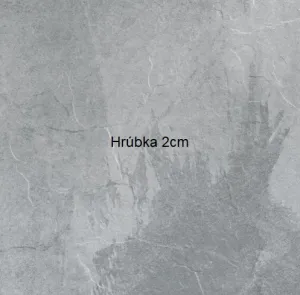 Dlažba 2cm exteriérová Rhin Gris 60x60 R11